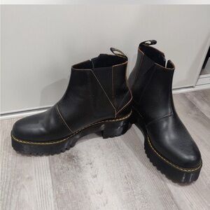 Doc Martens Black Leather Rometty II Platform Boots